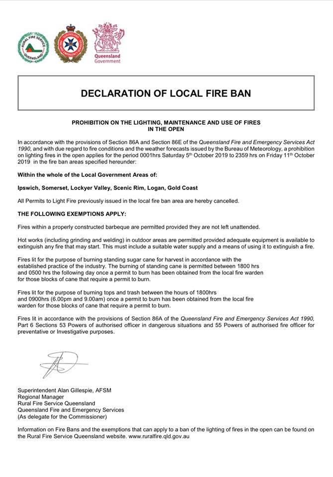 Fire Ban